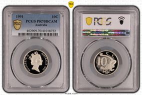 1991 10C PR70DCAM