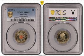 2020-C $2 Firefighters Colorized MS68