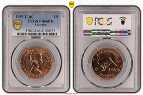 1959 Y. (p) 1D PR66RD