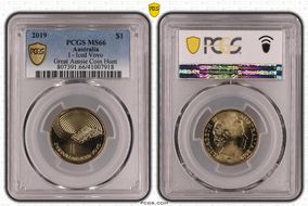 2019 $1 I - Iced Vovo Great Aussie Coin Hunt MS66