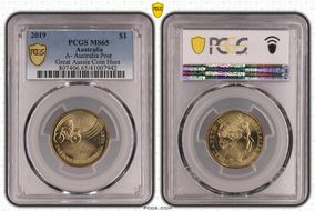 2019 $1 A- Australia Post Great Aussie Coin Hunt MS65
