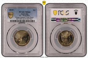 2019 $1 W - Weet-Bix Great Aussie Coin Hunt MS66