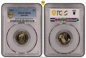 2021 $2 MS68