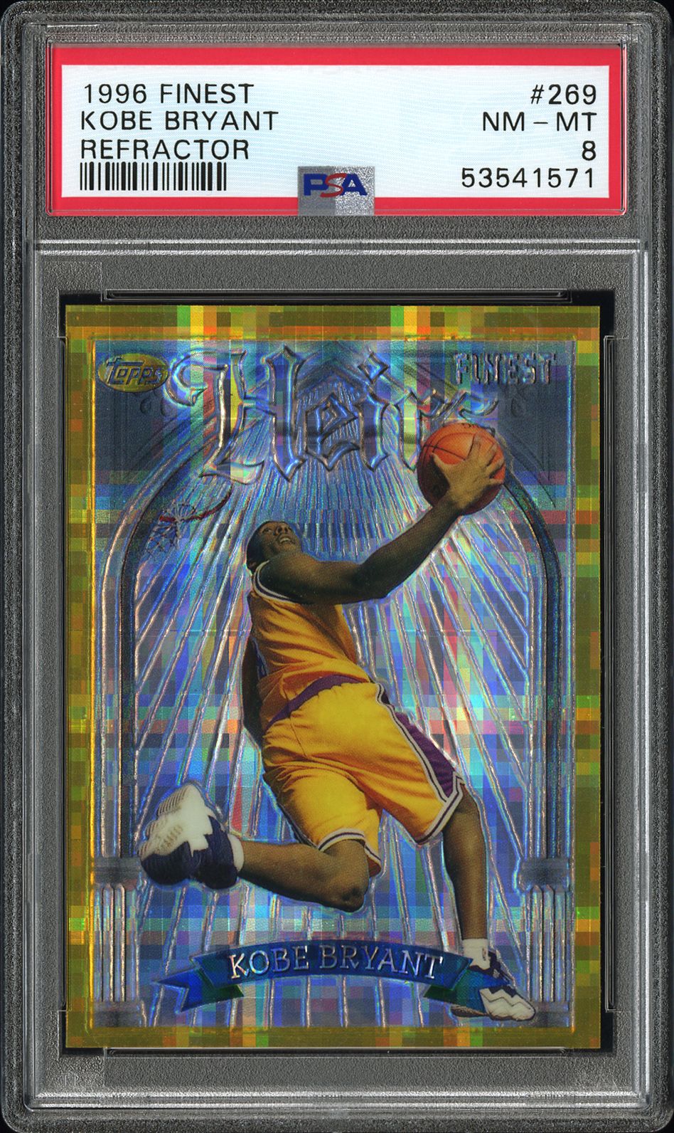 1996 Topps FINEST Gold Refractor #269 Kobe Bryant front