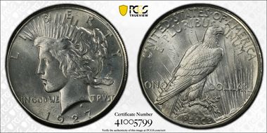 1927 $1 MS64