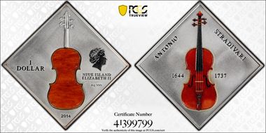 2014 $1 Stradivarius Antonio Stradivari MS69