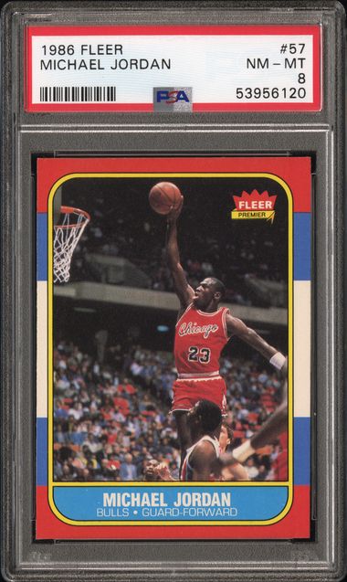 1986 Fleer #57 Michael Jordan front