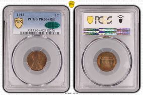 1912 1C PR66+ RB