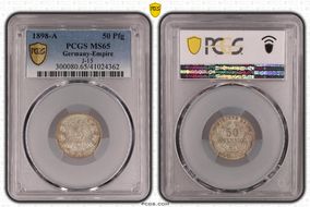 1898-A 50 Pfg J-15 MS65
