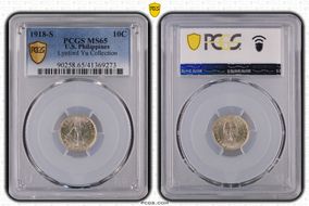 1918-S 10C MS65