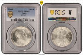 1966 100 P (1966) MS64