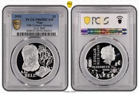 2020 $1 19th Century Geniuse A.G. Bell PR69DCAM