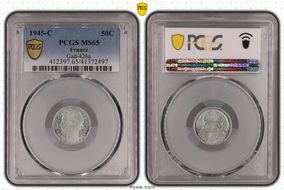 1945-C 50C Gad-426a MS65