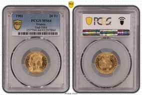 1901 20 Fr Gad-1064 F-534 MS64