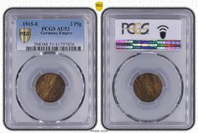 1915-E 2 Pfg AU53BN