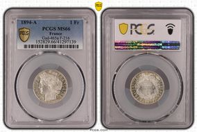 1894-A 1 Fr Gad-465a F-216 MS66