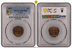 1899 2C Gad-107 F-110 MS64RB