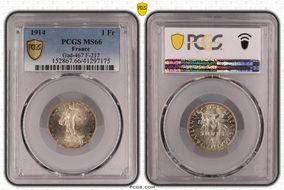 1914 1 Fr Gad-467 F-217 MS66