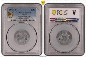 1945-B 50C Gad-426a F-194 MS65