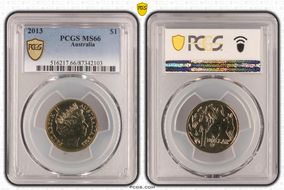 2013 $1 MS66