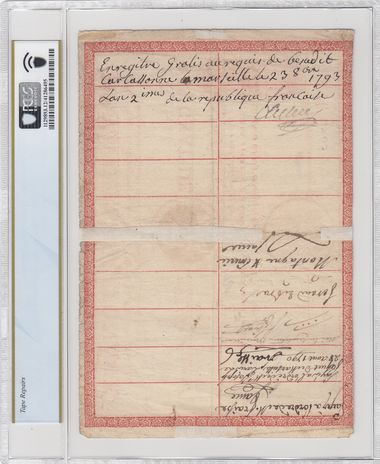 Cert 41286495 - Banknote Reverse