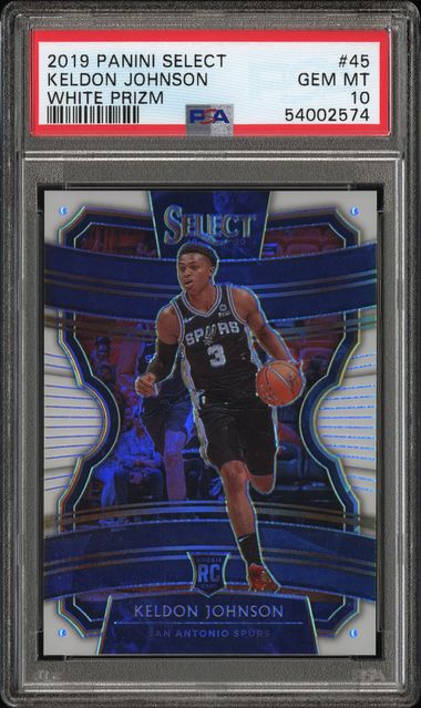 2019 Panini PANINI SELECT DISCO PRIZM #45 Keldon Johnson front
