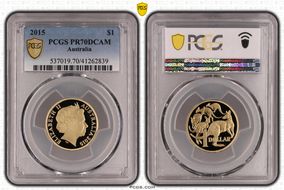 2015 $1 PR70DCAM
