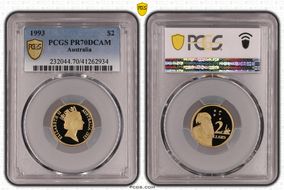 1993 $2 PR70DCAM