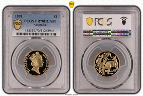 1991 $1 PR70DCAM