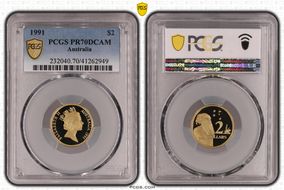 1991 $2 PR70DCAM