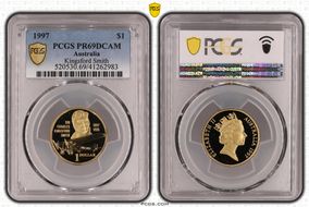 1997 $1 Kingsford Smith PR69DCAM