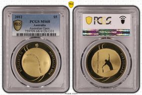 2012 $5 Australian Open MS68