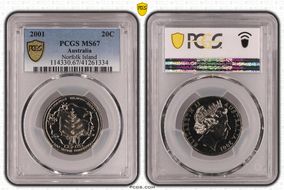 2001 20C Norfolk Island MS67