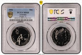 2006 50C Rugby 7s MS68