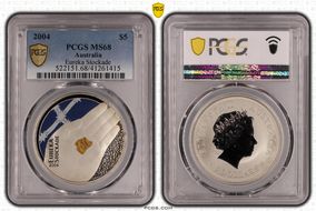 2004 $5 Eureka Stockade Colorized MS68