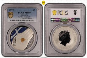 2004 $5 Eureka Stockade Colorized MS69