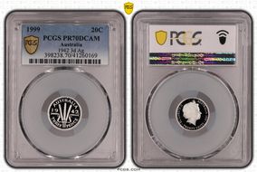 1999 20C 1942 3d Ag PR70DCAM