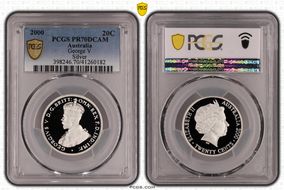 2000 20C George V Silver PR70DCAM
