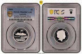 2004 $1 Eureka Stockade Silver PR69DCAM