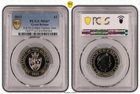 2013 £2 S-K30 Golden Guinea Ann. MS67