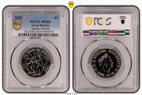 2020 £2 Agatha Christie MS68