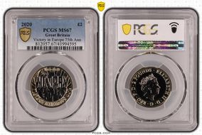 2020 £2 Victory in Europe 75th Ann. MS67