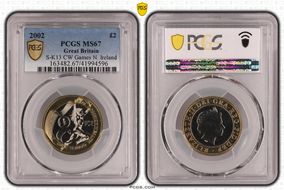 2002 £2 S-K13 CW Games N. Ireland MS67