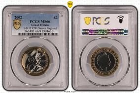 2002 £2 S-K12 CW Games England MS66