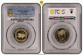 2019 $1 The Great Air Race 1919 Vickers Vimy- Envelope privy MS67