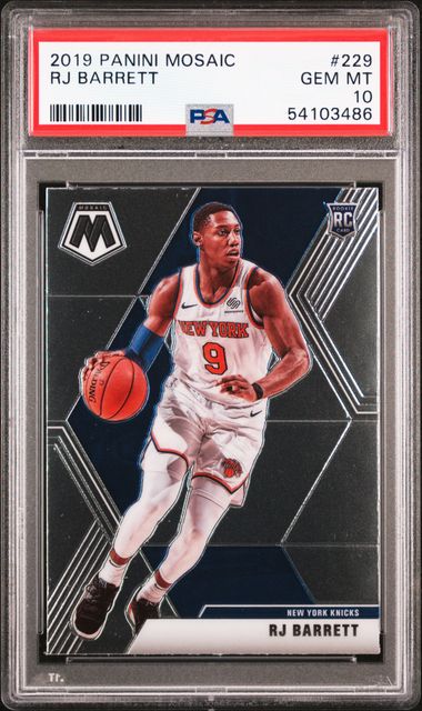 2019 Panini Mosaic 229 Rj Barrett – PSA GEM MT 10 on Goldin Auctions