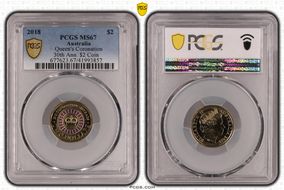 2018 $2 Queen's Coronation Colorized 30th Ann. $2 Coin MS67