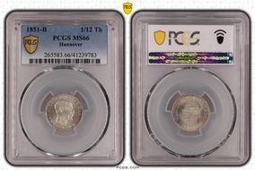 1851-B 1/12 Th MS66