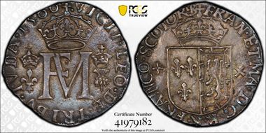 1560 Testoon S-5417 Francis & Mary AU58