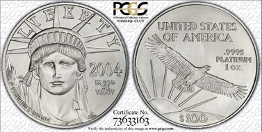 2004 $100 Statue of Liberty MS69